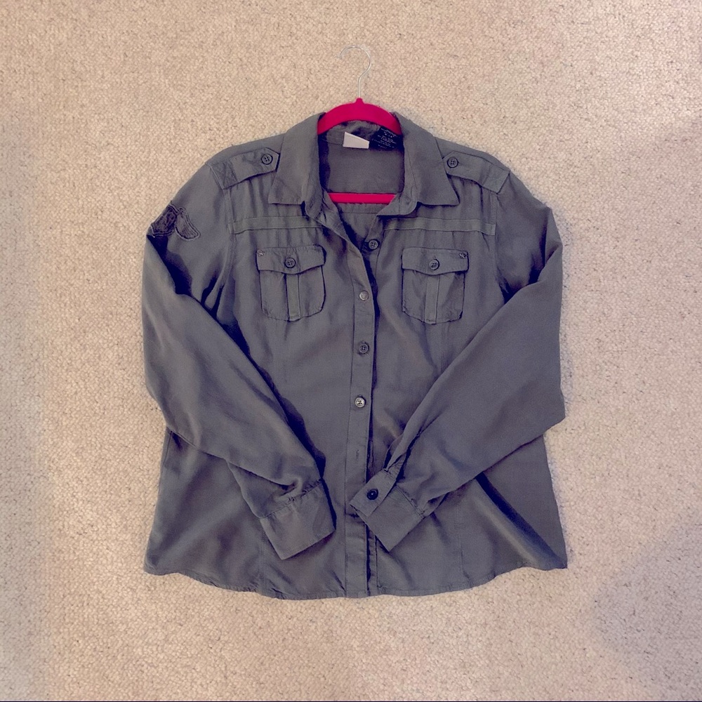 Harley-Davidson button up blouse